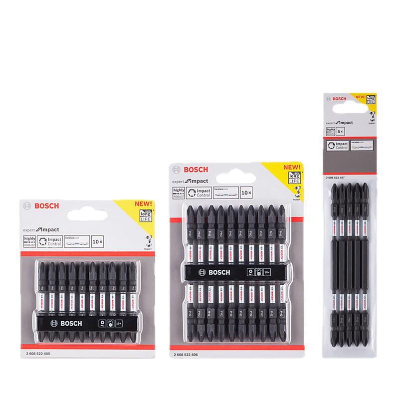 Bosch PH2 Magnetic Double-ended Phillips Screwdriver Bit with Extended Length for Electric and Air Screwdrivers.