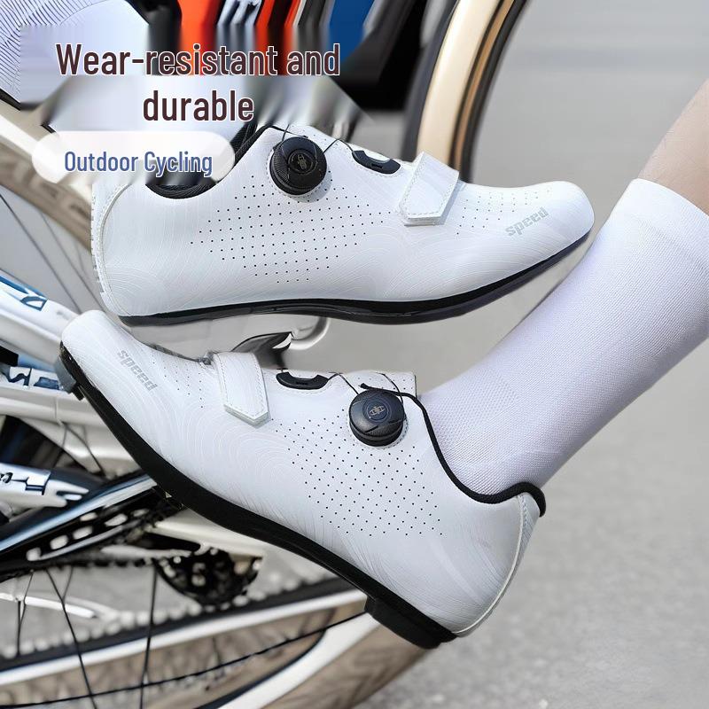 Scarpe da Ciclismo Dinamiche Texturizzate 2025: Senza agganci, Suola Rigida, Calzata Larga per Mountain Bike e Bici da Strada