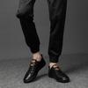 Fashion Men Little White Shoes 2024 New Lace-up Simple and Fashionable Casual Sneakers Versatile Leather Shoes Elevated Male Board Shoes