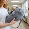 Adorable Seal Shoulder Pouch Soft Plush Crossbody Bag Creative Cartoon Seal Handbag  Students