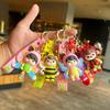 Cartoon Bee Insect Elf Keychain School Bag Pendant Cute Couple Car Keychain Pendant Gift