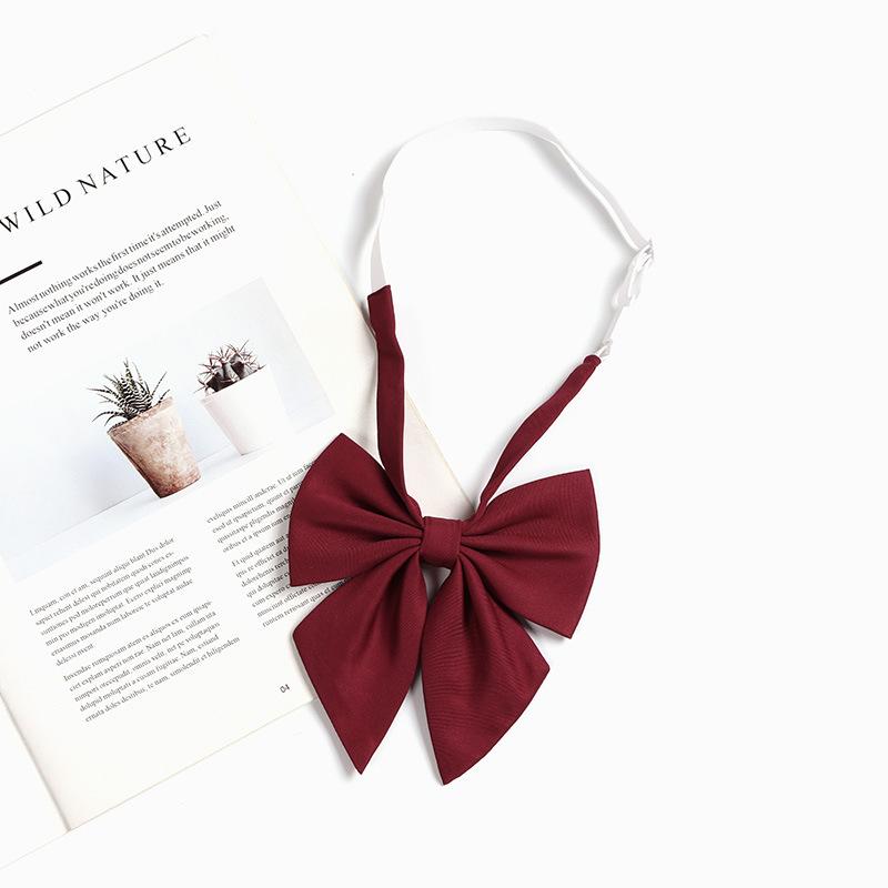 Jk Bow Tie Female Japanese College Style Red Bow Tie Shirt Accessories Bachelor Suit Feather Bow Sailor Suit Decoration