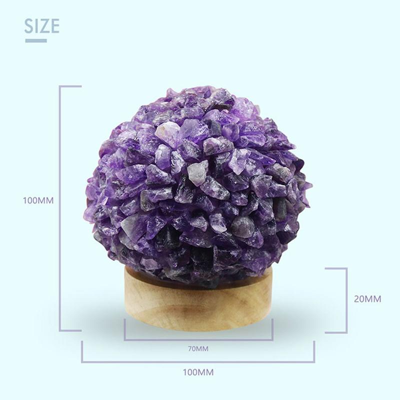 New Arrival Unique Luxury Natural Rose Quartz Pink Crystal Stone Table Lamp For