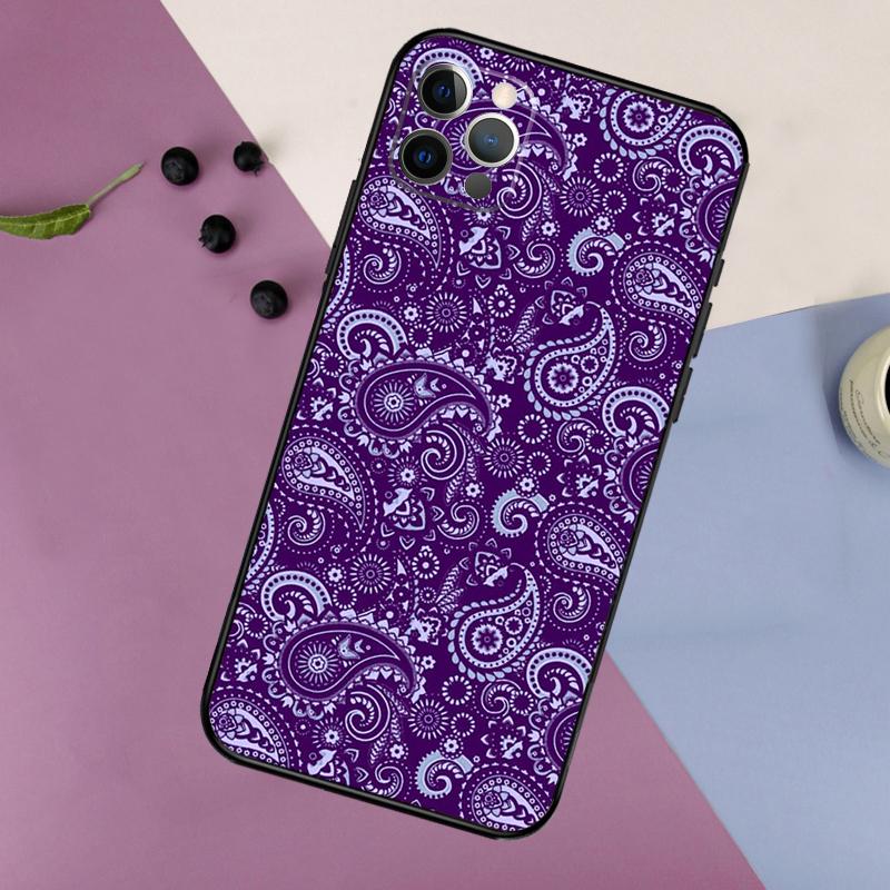 Paisley Pattern Phone Case For iPhone 17 16 15 14 11 12 13 Pro Max Plus 12 13 mini 16e 17 Air Bumper Cover