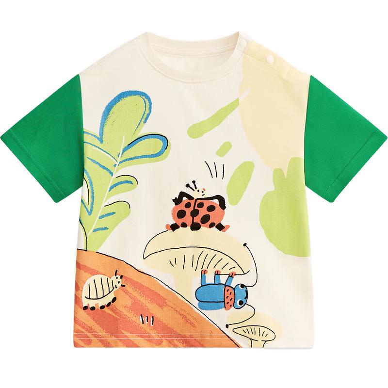 MQD Boys Casual Print Short-Sleeve T-Shirt 110cm