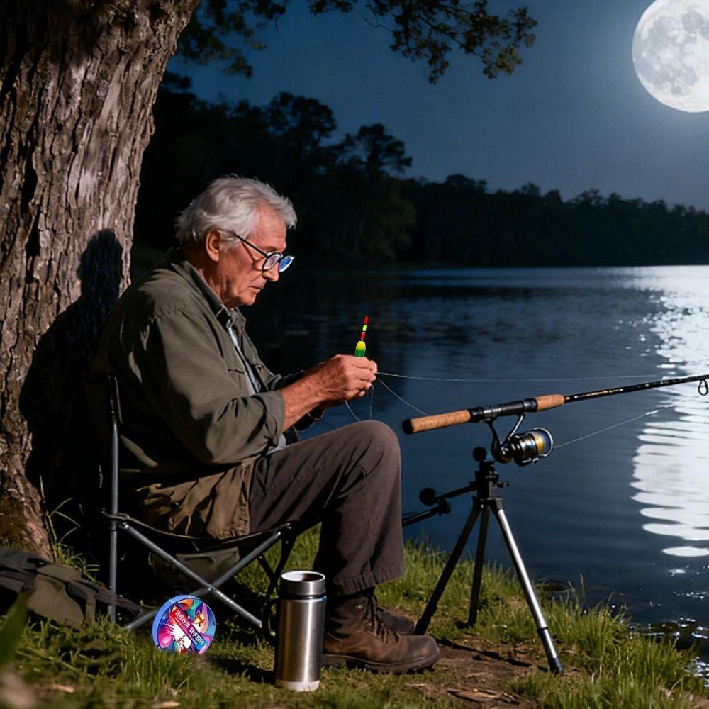 Set di Canna da Pesca Automatica Bobber per Lanci Facili Galleggiante Che Cambia Colore Accessori da Pesca