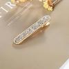 Fashionable Hair Clips for Woman Fine Rhinestone Grains Metal Spring Alligator Clip Woman Hair Accessories