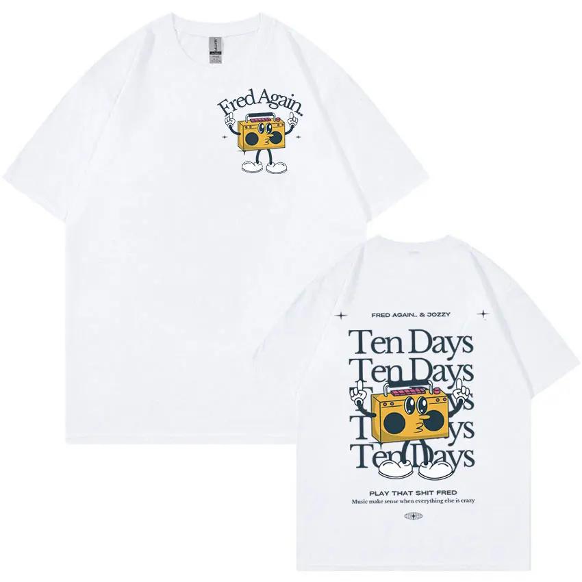 Fred Again Vtipné Grafické Tričko Pánské Dámské Retro Vysoce Kvalitní Módní Trička Ležérní Oversized Tričko Streetwear,
