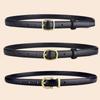 Women's Fashion Leather Belt - Slim, Versatile Pin Buckle for Jeans