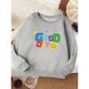 European Sizes Exquisite Kid Fashion Sweatshirt, Comfortable Kids' Round Neck Sweater, Casual All-Match Trendy Individual Student Print Top