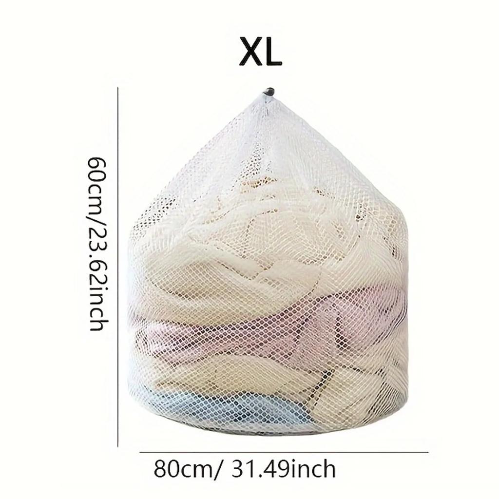 1PC Mesh Laundry Wash Bag – Machine Washable with Drawstring, Reusable & Travel-Friendly for Blouses, Stockings & Underwear