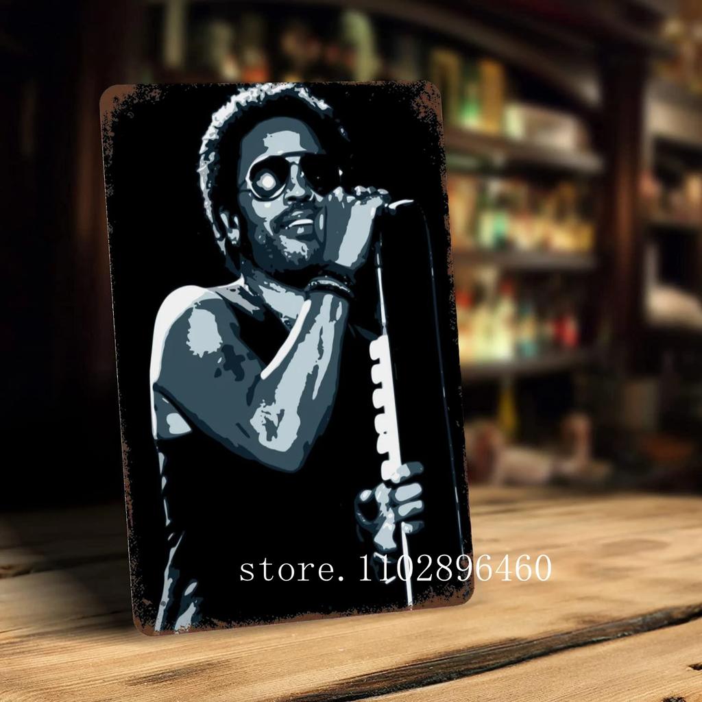 Lenny kravitz Kovové plakety a cedule nástěnná dekorace Vintage plechové cedule Captain Kovový plakát Dekorace pro Bar Pub Klub Nástěnná dekorace
