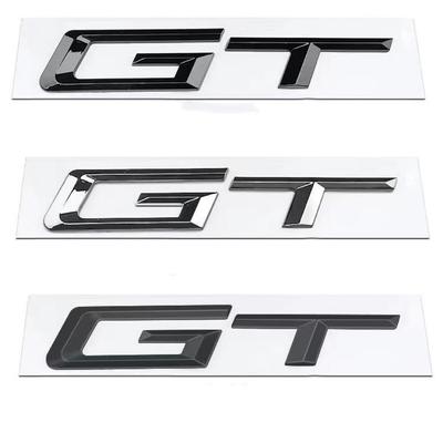 לוגו ABS תלת-ממדי אותיות תג GT מדבקת תא מטען אחורי לרכב עבור F34 E36 E46 F07 G32 650 535i 630i סדרות 3 5 6 אביזרי GT