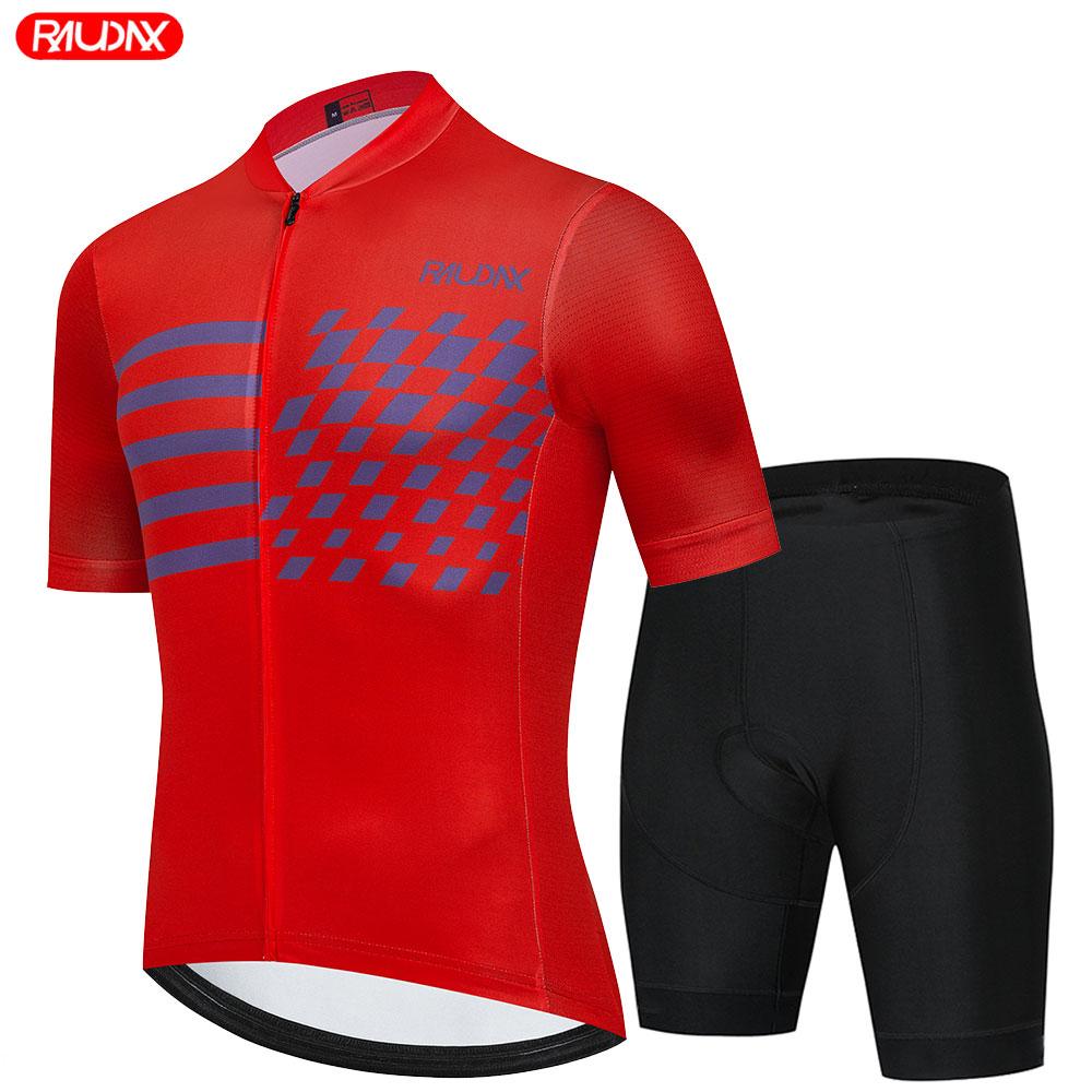 Cycling Jersey Set Men's Classic MTB Cycling Bib Shorts Kit Bike Clothes Breathable Bicycle Clothing Maillot