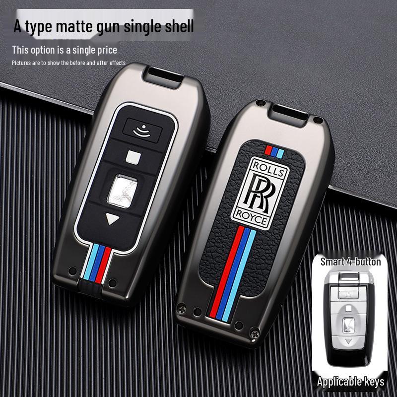 

Совместимый металлический чехол для ключа для моделей Rolls-Royce Ghost, Cullinan, Phantom, Wraith и Dawn