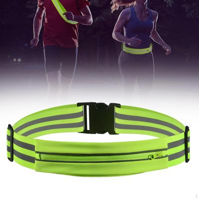 Adjustable Running Belt with Reflective Strap for Outdoor Activities