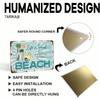 Metal Wall Art, Beach Vintage Decor, Living Room Poster