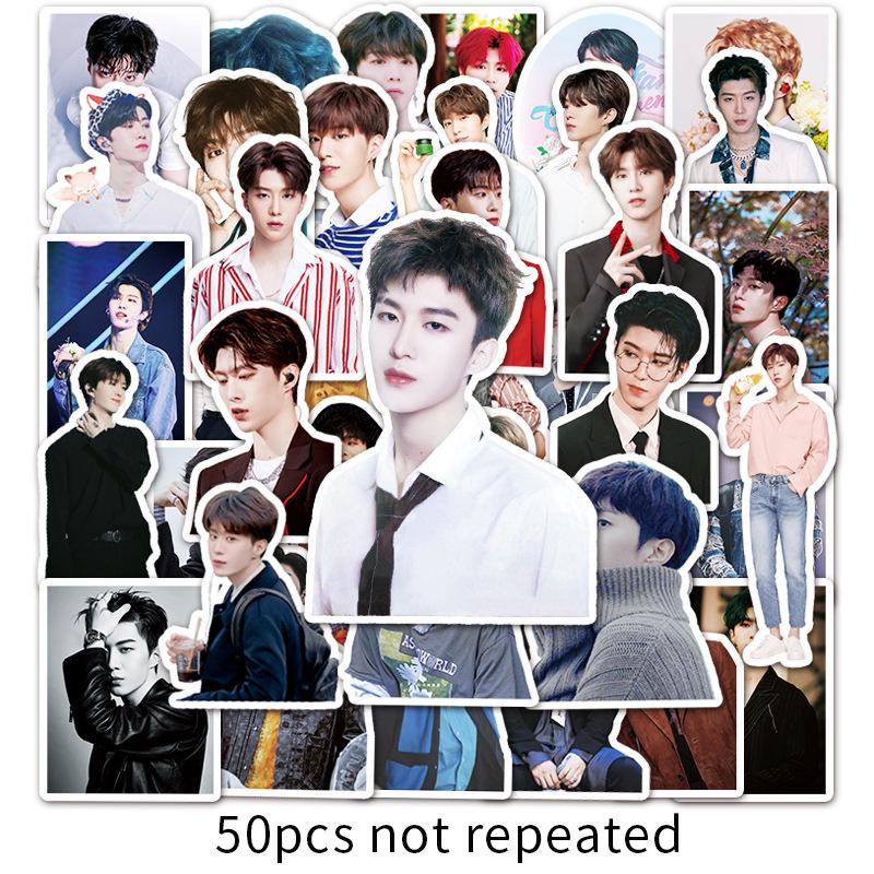 50 Fan Chengcheng Graffiti Stickers - Cute Waterproof Decals for DIY, Suitcases, Skateboards, Water Bottles, and Helmets.