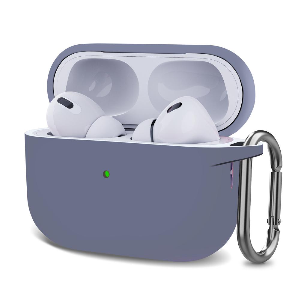 Suitable for AirPods Pro2 Apple 2026 Bluetooth Headset Silicone Solid Color One-piece Thickened Protective Case