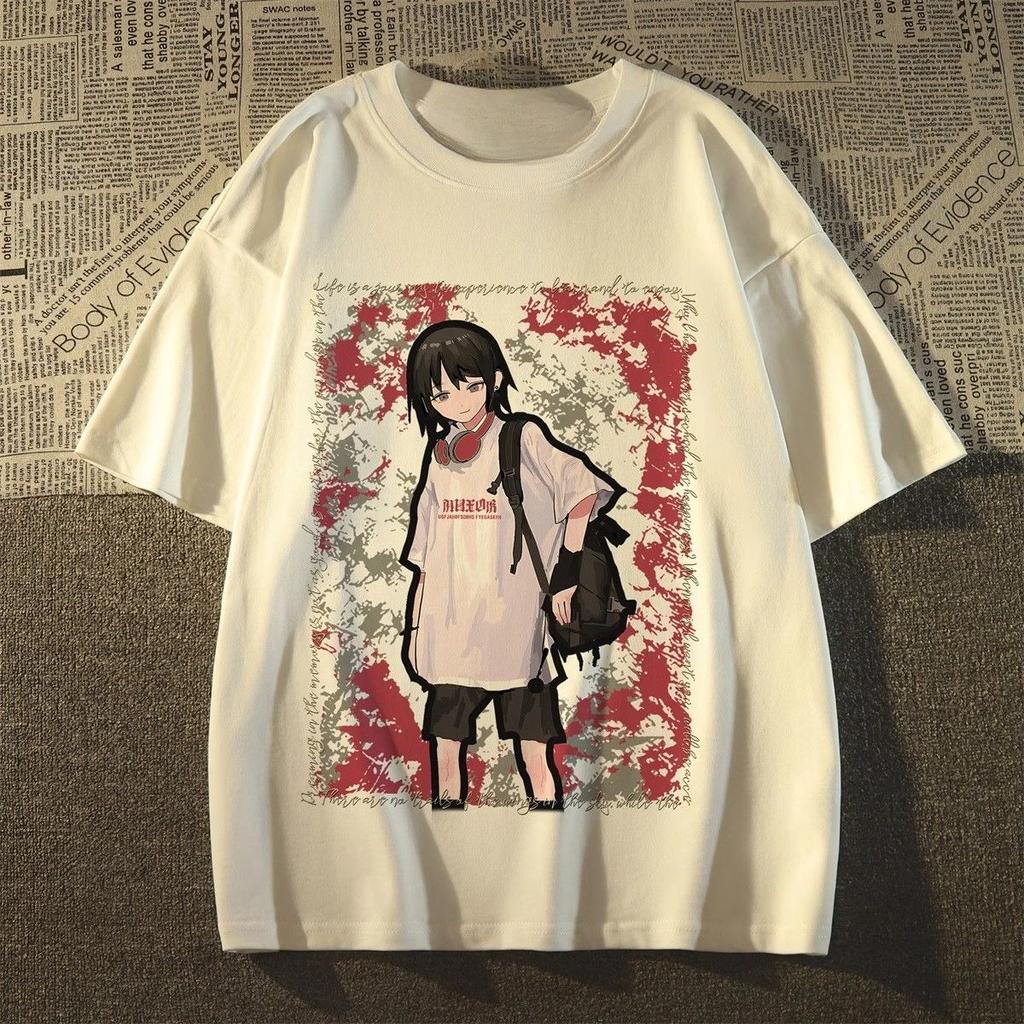 European and American Fashion Street Art Printed T Shirt Fashion Men and Women Explosion Short Sleeve Loose Versatile Top