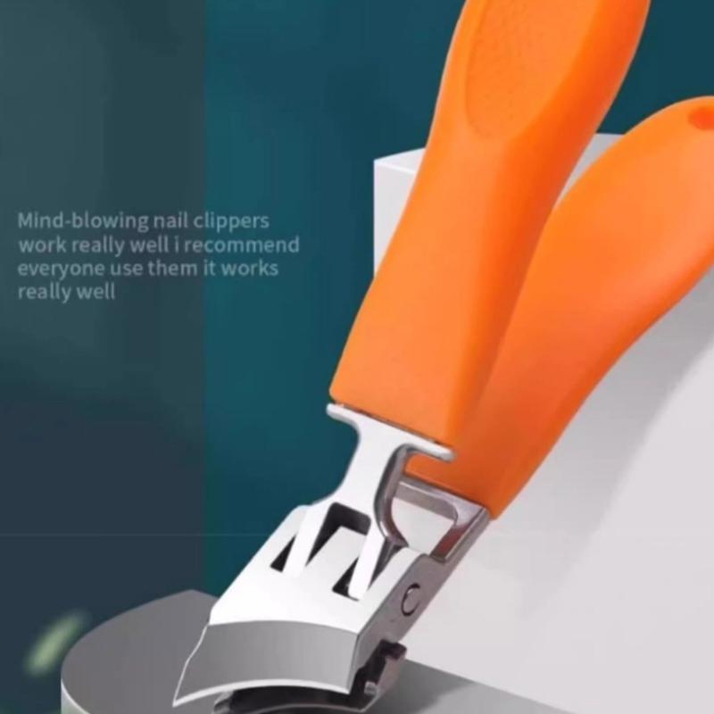 Anti Splash Nail Clippers Stainless Steel Nail Cutter Oblique Toe Nail Clippers Manicure Pedicure Tool Gift for Men Women