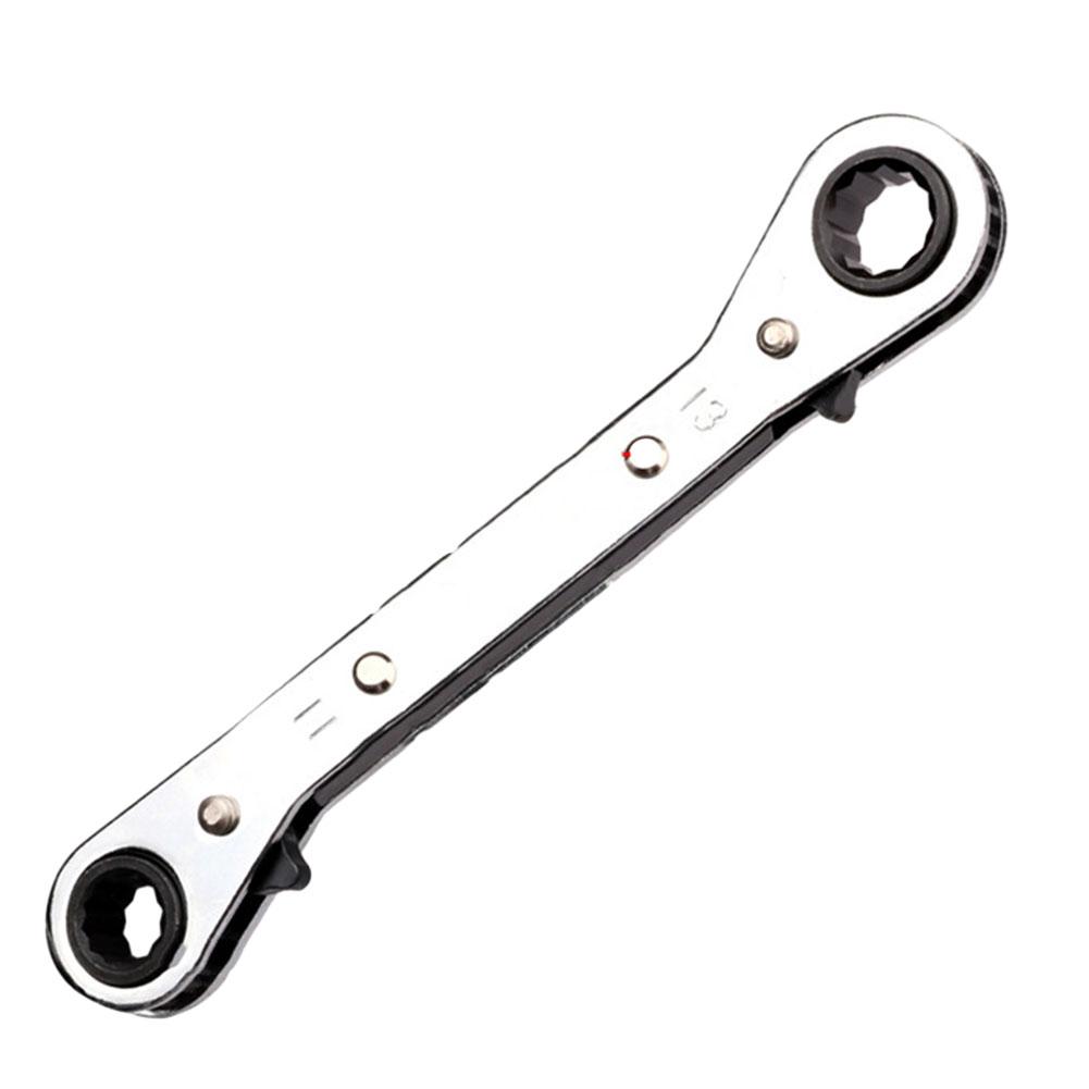 5pcs Double 12-point Ratchet Wrench Set Dismountable Repair Spanner Tool 6-21mm Chrome Vanadium Steel Repairing Hand Tool