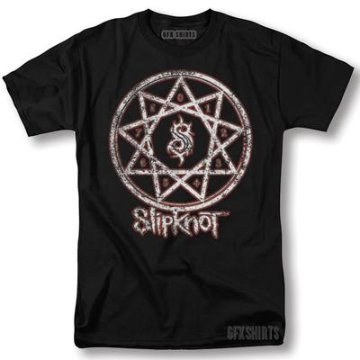 Koszulkę Slipknot Heavy Metal Rock Koncert Trasa Vntg Design Graficzny T-shirt