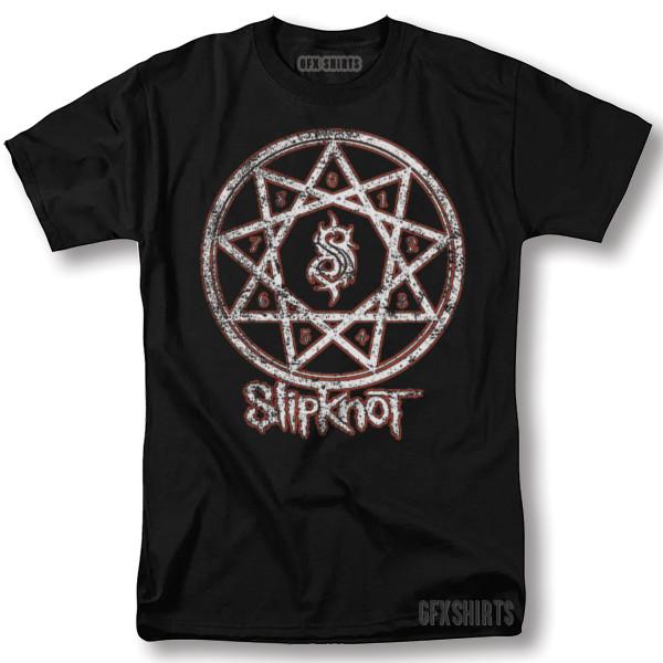 Slipknot Shirt Heavy Metal Rock Concert Tour Vntg Design Graphic T-Shirt