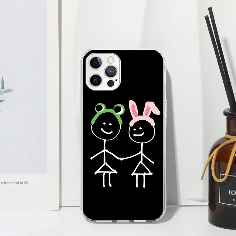 Cartoon Stickman Matchman Phone Case For Iphone 17 Air 16 15 Plus 14 Pro Max 13 Mini 12 11 7 8 + SE 2020 Fundas Soft Back Cover