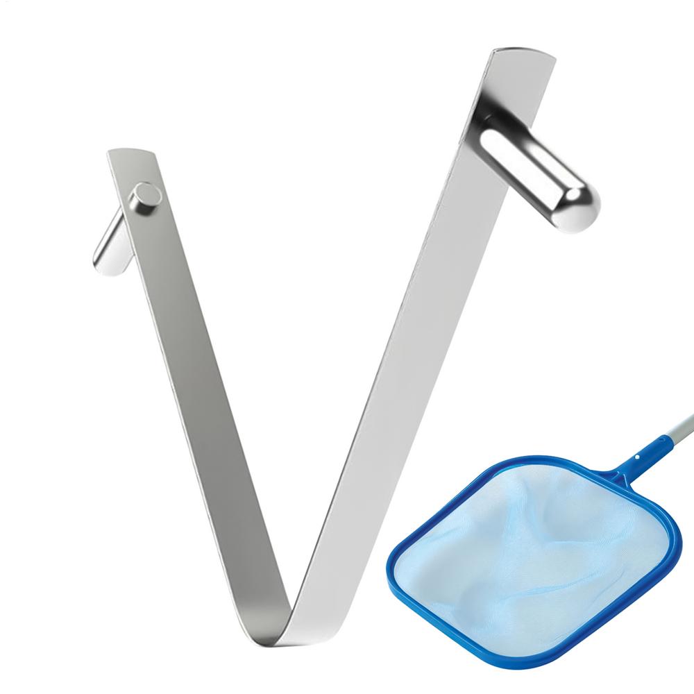 

Swimming Pool Butterfly Clip Stainless Steel Pool Brush Attachment V-Clip Stable Cleaning Tool Spa Brush Locking Pins For