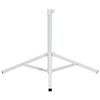 Umbrella Stand White Steel for 25 32 mm Pole