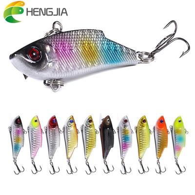 1 st Hengjia 9,3 g / 5,5 cm VIB Visaas voor Baars Snoek 8# Drievoudige Haak