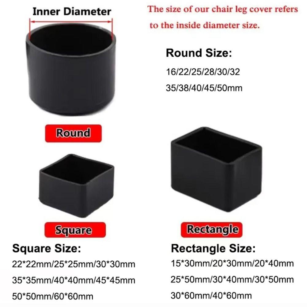 Kwadratowe Nakładki na Nogi Stołu Antypoślizgowe Nóżki Wyrównujące Mebli Nakładki na Nogi Krzesła Ochrona Mebli