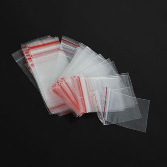 Reclosable Resealable 100Pcs 4x6cm Jewelry Pill Home Accessory Zip Pouch Plastic Clear Bags