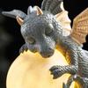 Holding Ball Resin Figurine Lamp, Battery Operated LED Decorative Light for Home Shelf Bedroom Desk