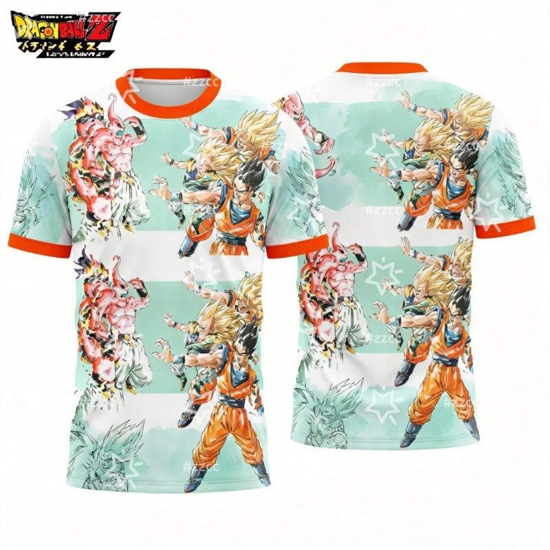 

2026 New Dragon Ball graphic T-shirt Son Goku football jersey SportsMen s T-Shirt Clothing Y2k Woman S