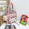 Multi Pockets Girls Shoulder Bags Ins High School Backpacks Portable Students School Bags  Girl