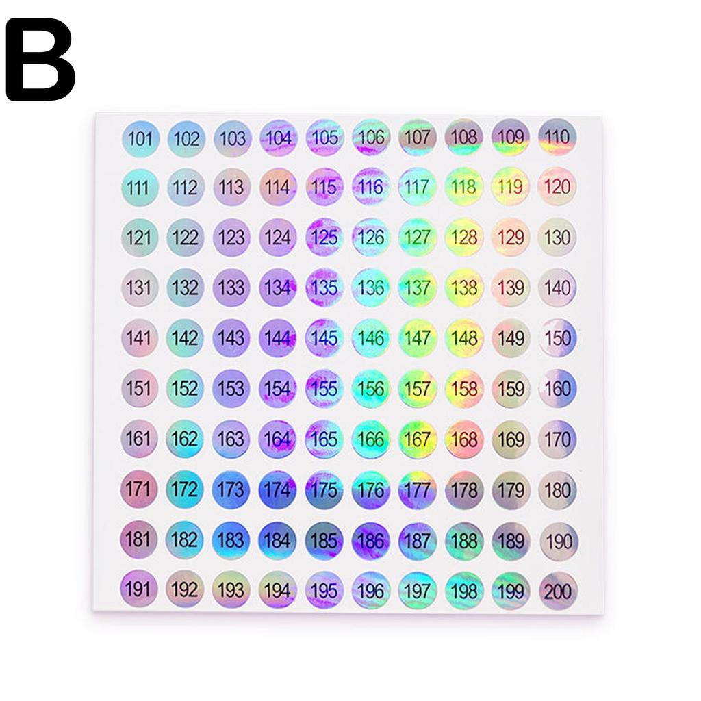 1-500 Laser Number Sticker Label For Nail Polish Color Stickers Tools Numbers Manicure Tips DIY T6I4