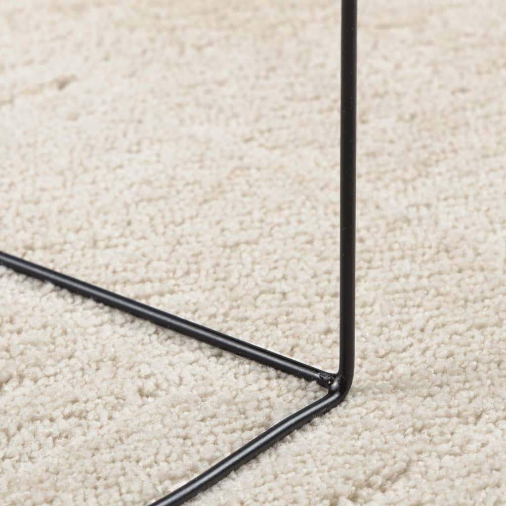 OVIEDO Short Pile Rug Beige Ø 120 Cm