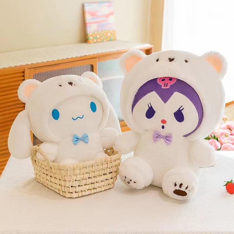Super Soft Plush White Bear Toy With Transforming Feature For All Ages Ideal Gift For Girls, Boys, And Couples