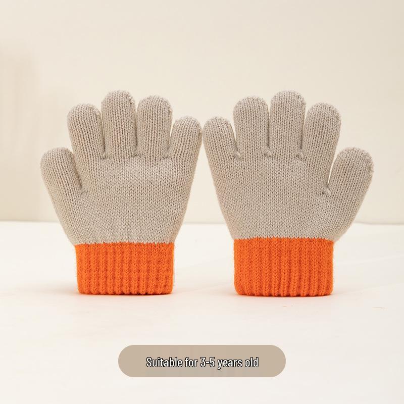 Winter Warmth: Cute Knitted Wool Gloves for Baby Boys & Girls
