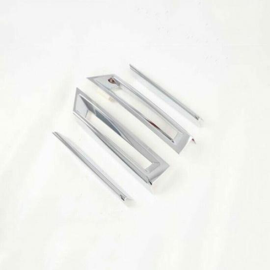 Chrome 4X Front Fog Lamp Light Frame Cover Trim For Honda CR-V CRV -
