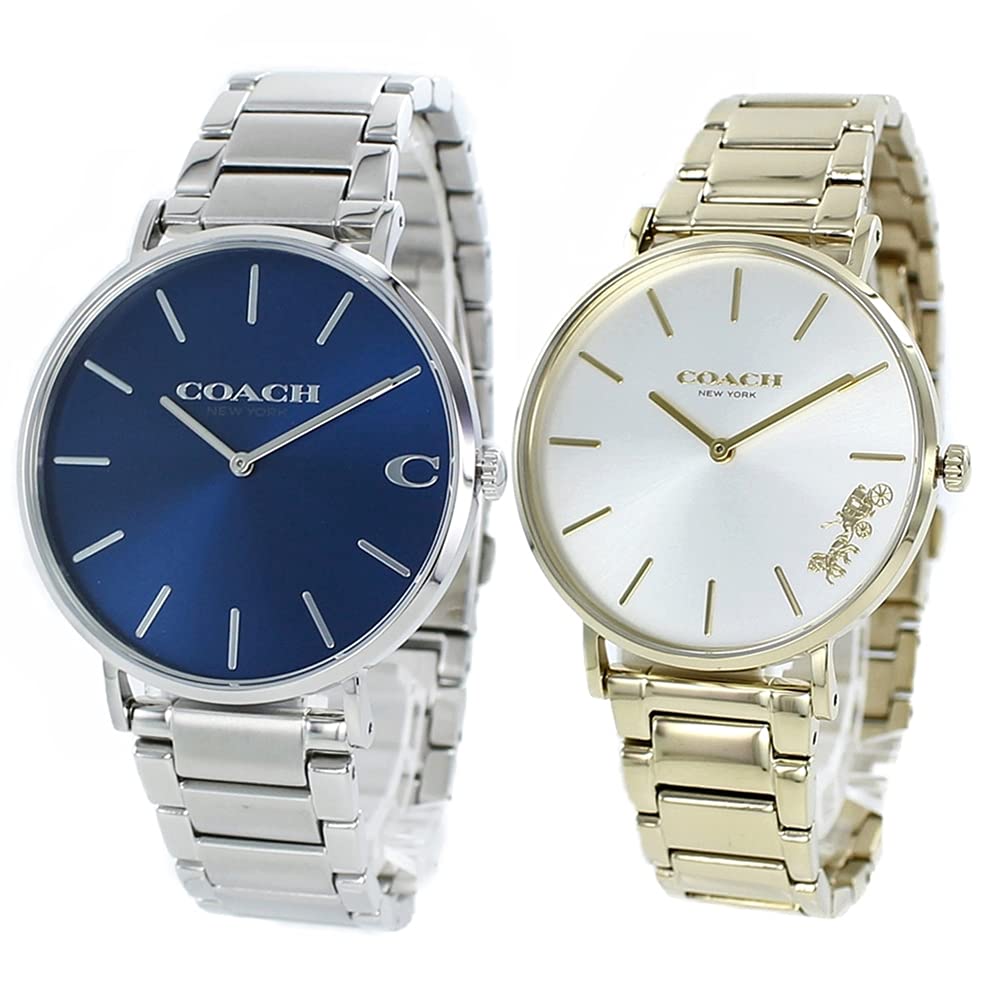 

Коробка для зберігання. Парний годинник. Пара для дорослих. Простий браслет із срібла та золота з нержавіючої сталі 1460242914503345 Годинник [Coach] Charles/Perry [Елемент]