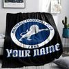 1PC Custom Name Millwall FC Patterned Flannel Blanket Suitable For All Seasons for Home Decor Warmth and Comfort Gifts Holiday Present