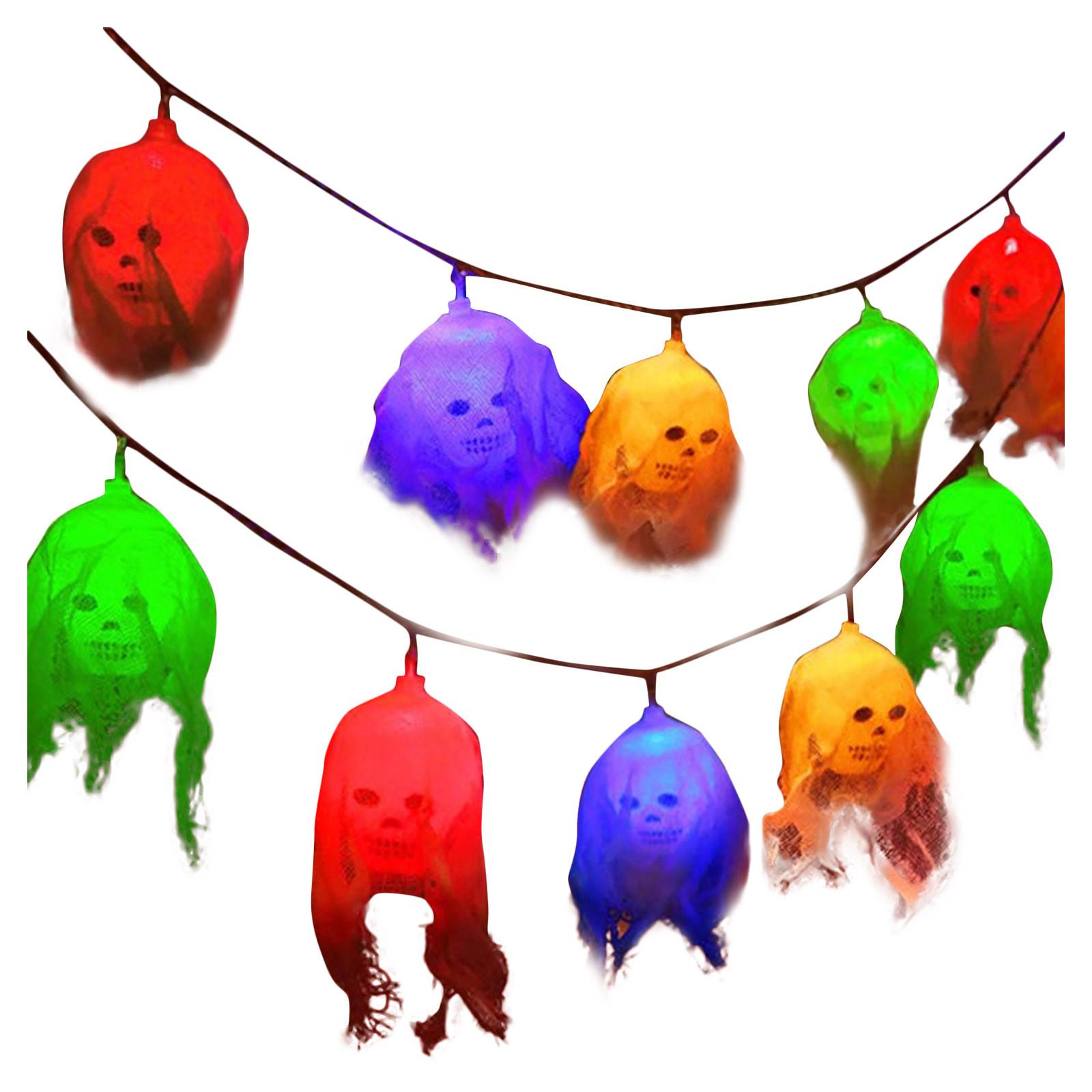Гирлянды на Хэллоуин, 10 светодиодов на батарейках, огни Хэллоуина, украшения на Хэллоуин для патио, сада, ворот, декора для вечеринок на Хэллоуин