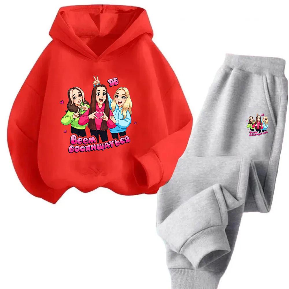 Demon Hunter Squad Anime Kids Hoodie & Sweatshirt Set - New Style Two-piece