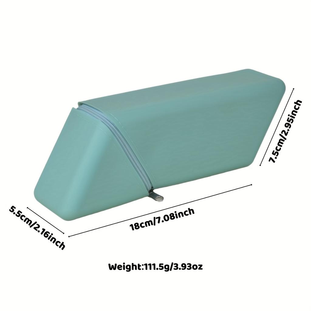 Cute Pencil Case, Large Capacity Silicone Organizer Shockproof Waterproof for Pens Makeup Tools, School College Office Supplies
