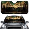 Deer Design Aluminum Foil Car Windshield Sunshade