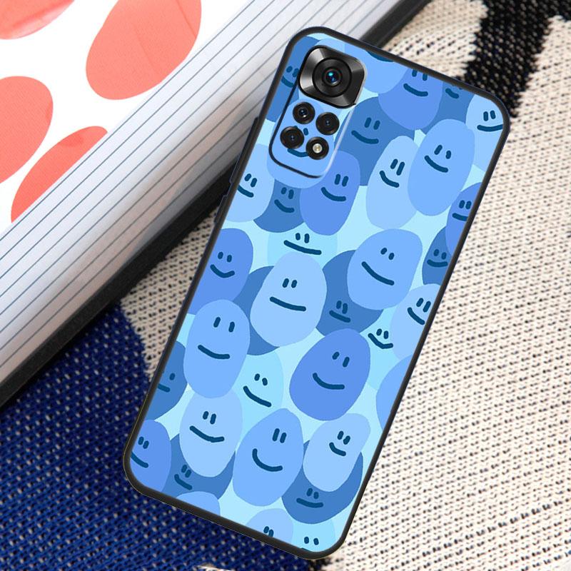 Smile Face Happy Cute Case For Xiaomi Redmi Note 8 9 10 11 12 Pro 8T 9S 10S 11S Redmi 12C 9C 9T 10A 10C Cover