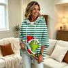 Women's Christmas Graphic Print Hooded Loose Fit Sweatshirt